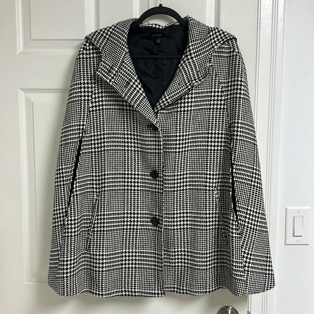 Talbots hooded poncho